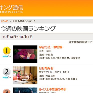 アニメ映画 宇宙の法 黎明編 が初登場1位 ザ リバティweb The Liberty Web